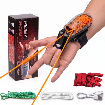 USB-C Rechargeable String-Launching Web Shooter Light-Up Toy