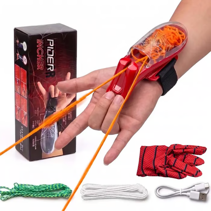 USB-C Rechargeable String-Launching Web Shooter Light-Up Toy