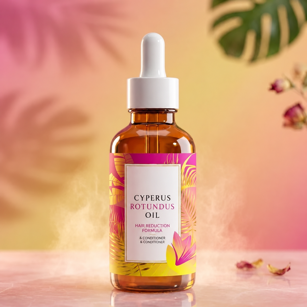 Hair Removal Oil with Natural Ingredients - Cyperus Rotundus Oil for Silky Skin