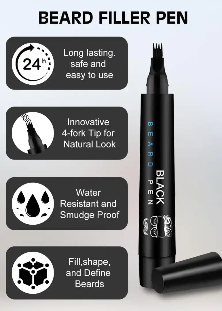 💫Limited Time | BUY 1 GET 1🎉Waterproof Beard Filling Pen