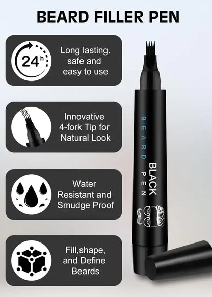 💫Limited Time | BUY 1 GET 1🎉Waterproof Beard Filling Pen