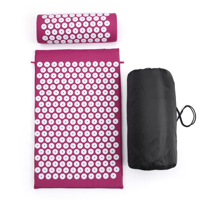 Acupuncture mat and pillow set carrying bag
