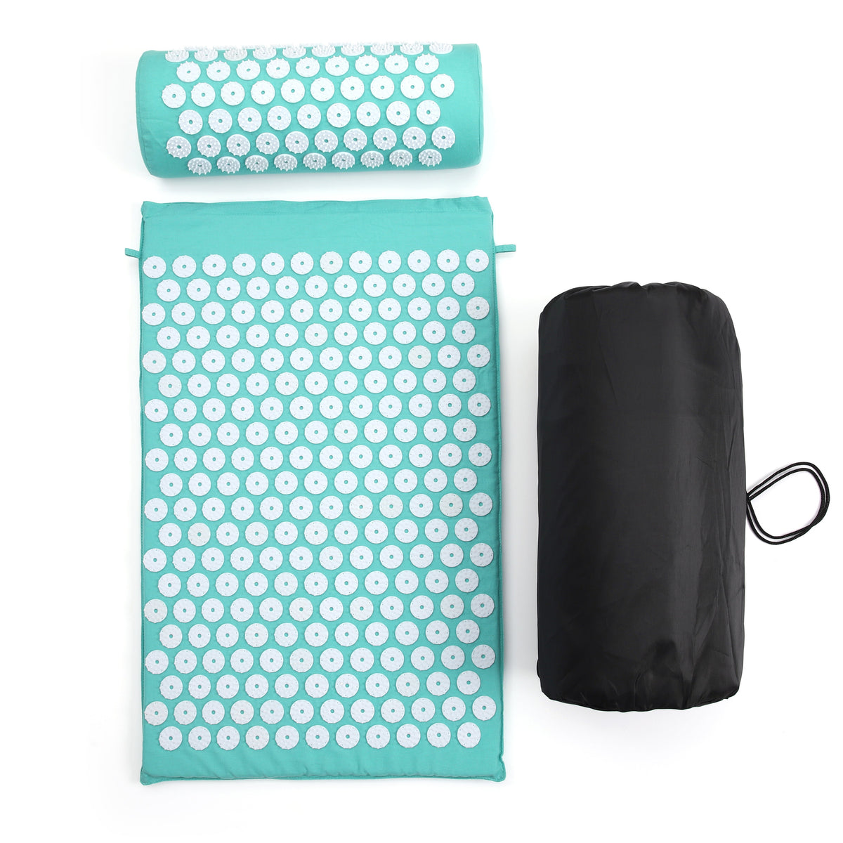 Acupuncture mat and pillow set carrying bag