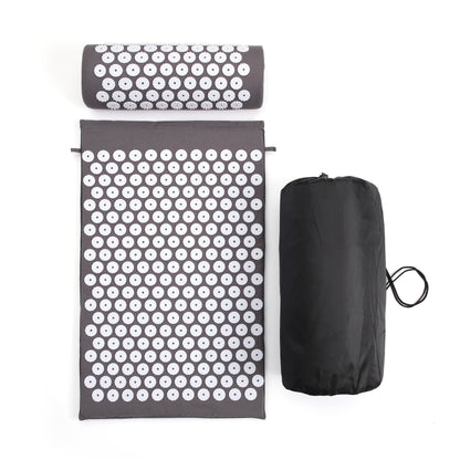Acupuncture mat and pillow set carrying bag