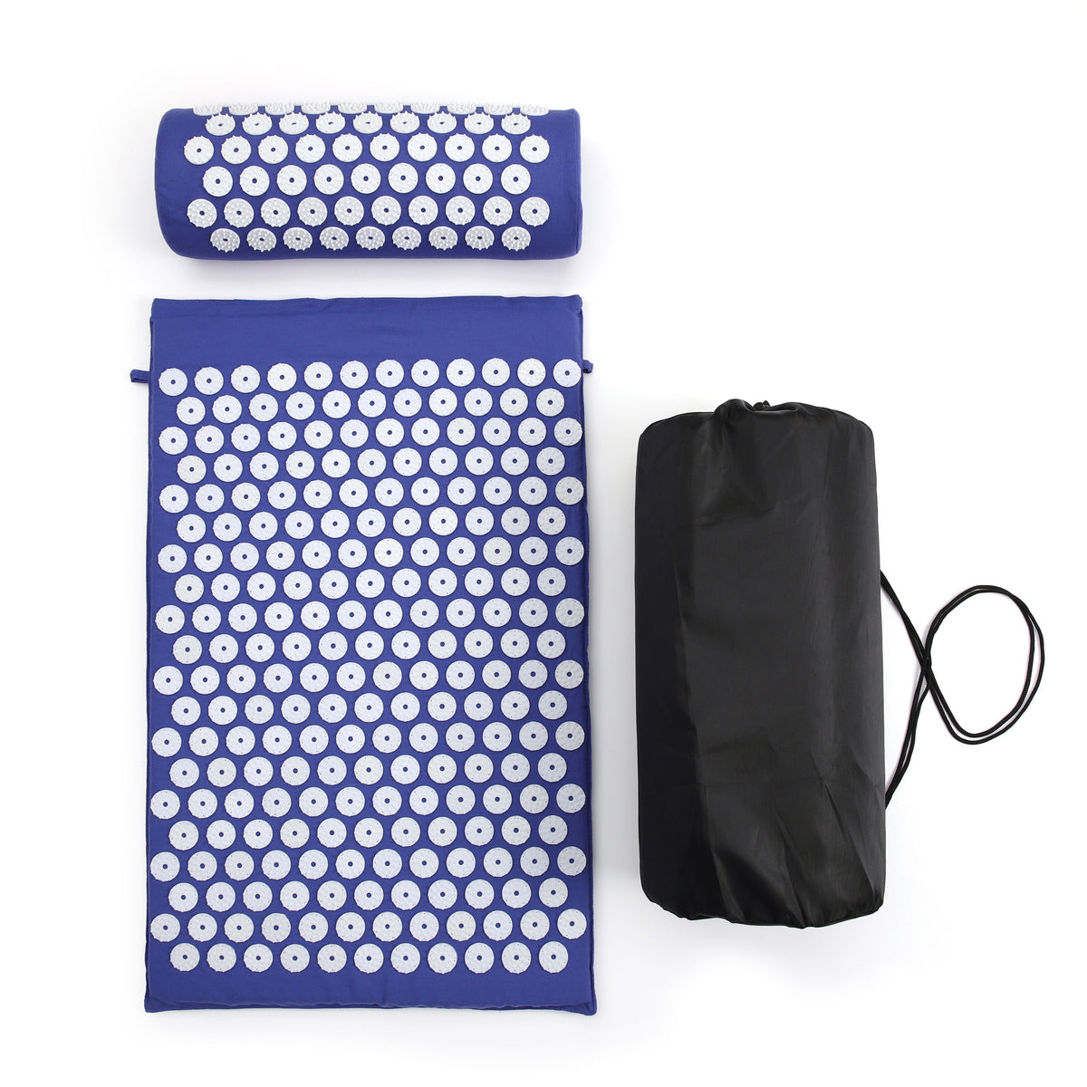 Acupuncture mat and pillow set carrying bag